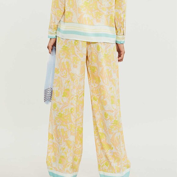 Samsøe & Samsøe “Alessandra” Wide-Leg Pants – Little Italy Print - Picture 3 of 7